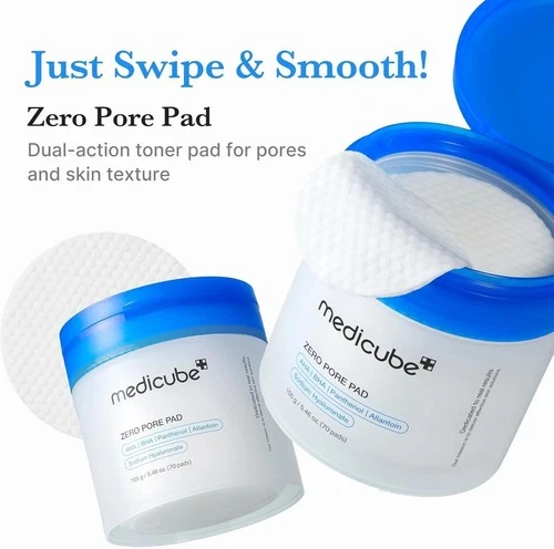 MediCube Zero Pore Pad 2.0 | Dual-Textured Exfoliating Toner Pads,Pore Refining - Picture 4 of 9