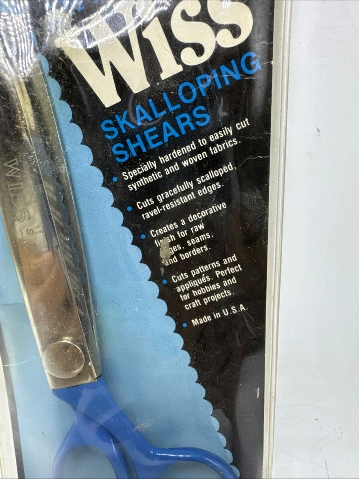 Wiss Skalloping Shears No. SN-7 Vintage Made In USA In Original Packaging - Image 3 of 4