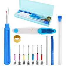 14pcs Punch Needle Kit, Adjustable Tool with 7 M, multicolor