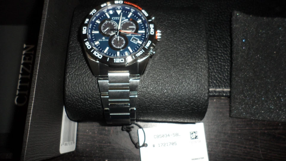 CITIZEN CB5034-58L Men's Eco-Drive Radio Controlled A.T. Chronograph Stainless - Image 4 of 4