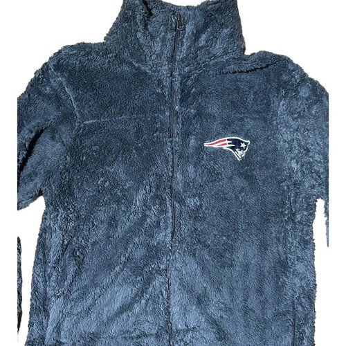NFL Collection Patriots Teddy Bear Fleece Jacket - Picture 2 of 3