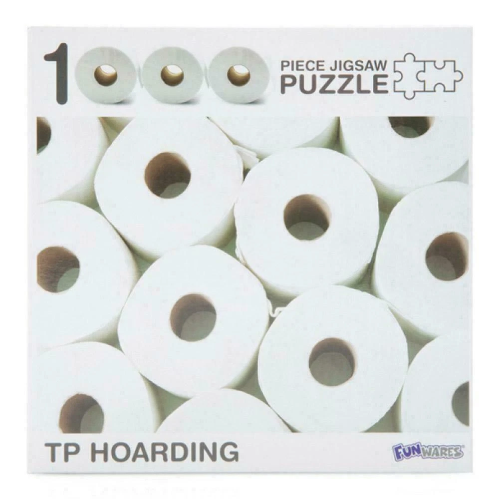 Toilet Paper Hoarding 1000 Piece Puzzle : NEW