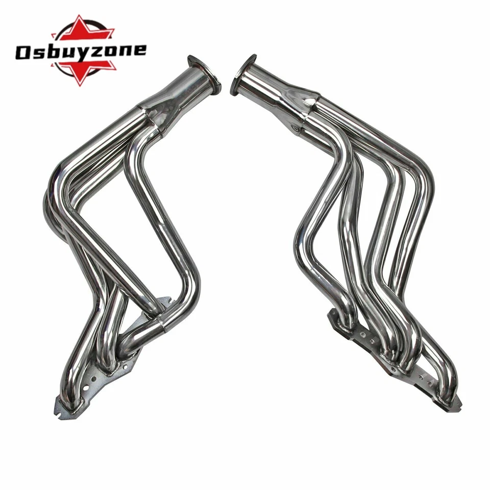Long Tube Stainless Exhaust Headers for Olds Cutlass Delta 65-74 350 400 455 V8 - Image 2 of 4