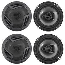  4 Rockville RV6.3A 6.5" 3-Way Car Speakers 750 Watts/140 Watts RMS CEA Rated