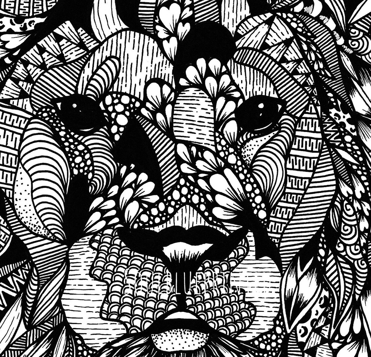 Zentangle Art Animals