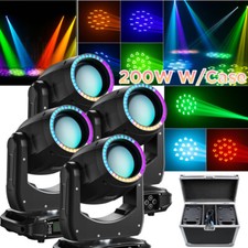 200W 8 Prism LED Moving Head Light RGBW Gobo Beam Stage Lighting DJ Disco DMX US