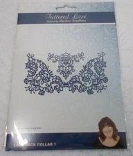 Tattered Lace Dies, Lace Neck Collar 1, New, (TD410)