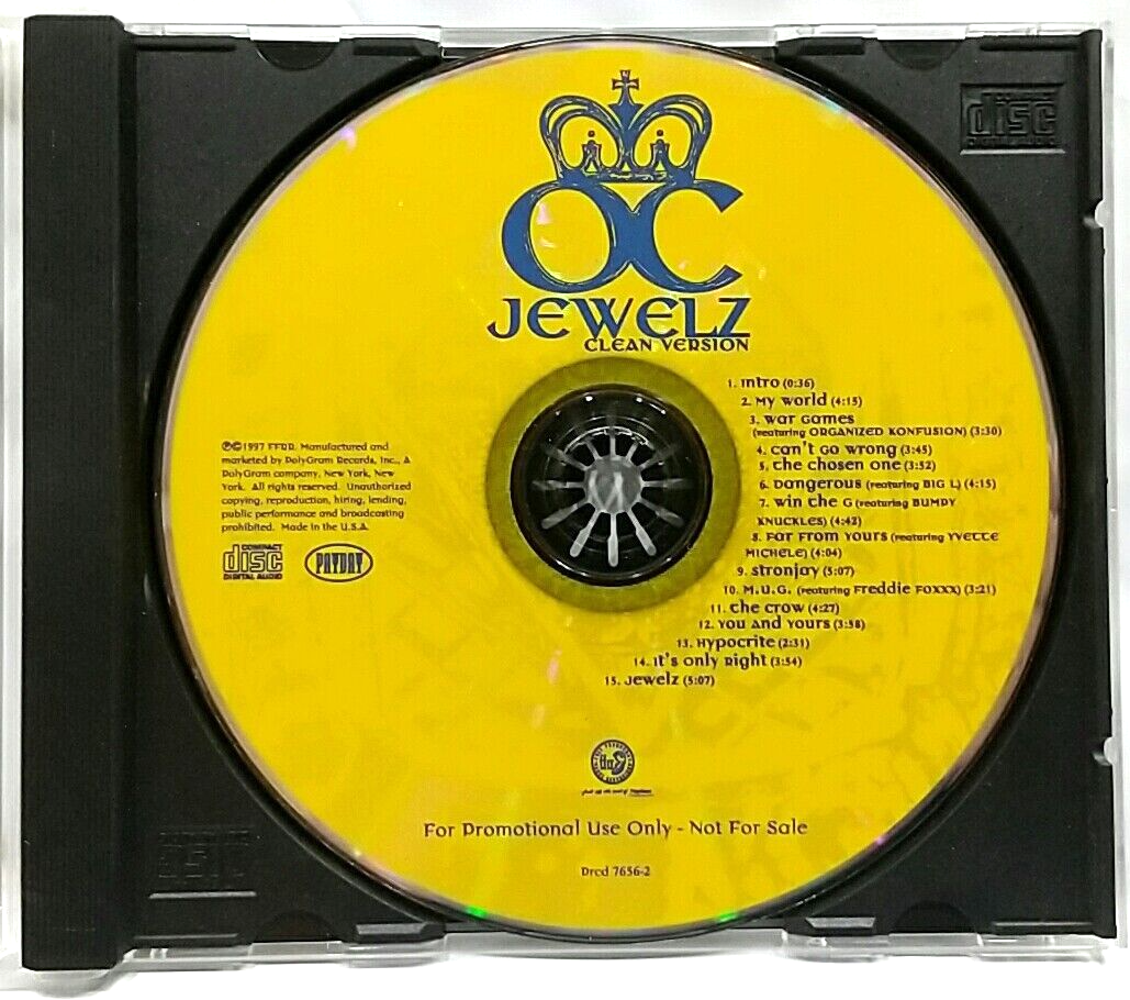 CD) O.C. – Jewelz, Promo, Prcd 7656-2, Album, Hype sticker, Rare