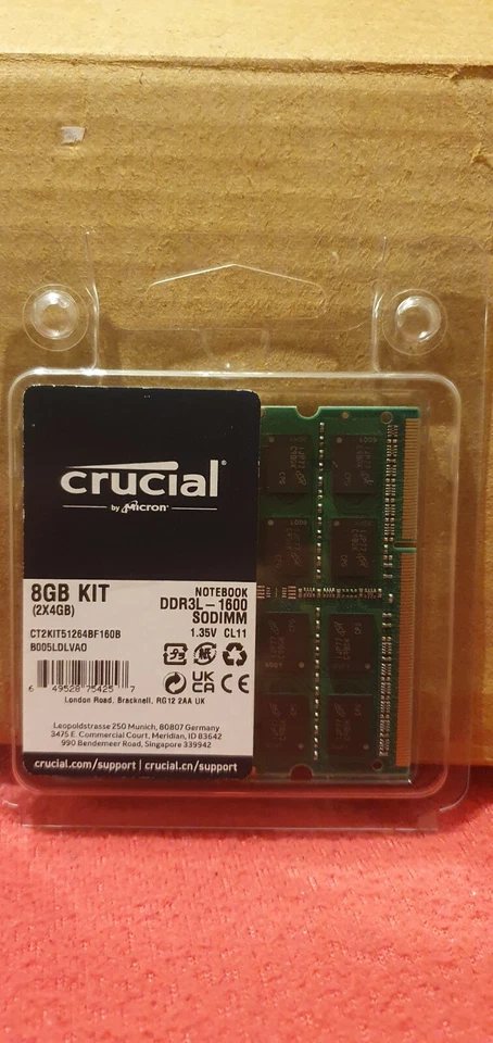 Crucial 8 GB RAM DDR4 1600 Memory Kit for Laptop - Image 2 of 2