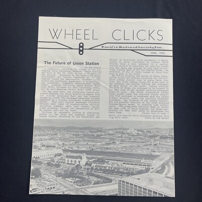 Wheel Clicks Pacific Railroad Society Monthly Newsletter Journal 1980 Juni