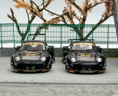 Ignition model 1/64 RWB ブラック\"charlene\" SW 1:64 Black RWB 911 Charlene Racing Sports Model Diecast