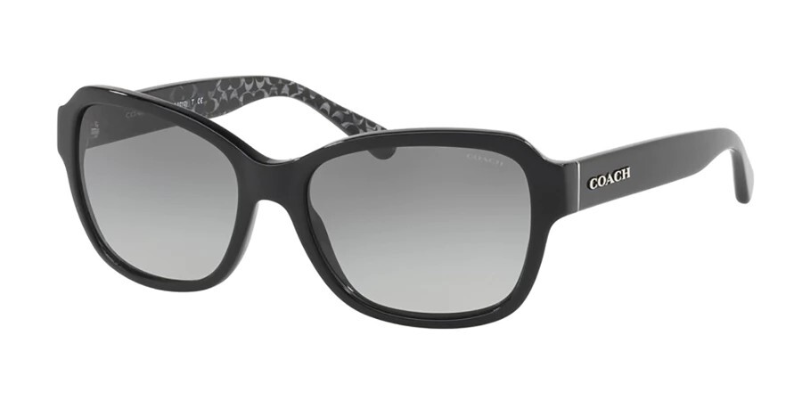 Coach HC8232 551011 Black Rectangle Gray Gradient 56mm Non 