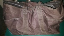 OVERSIZED BROWN LAUNDRY/BEACH GROCERY TOTE BAG HANDLES  FLAT BOTTOM