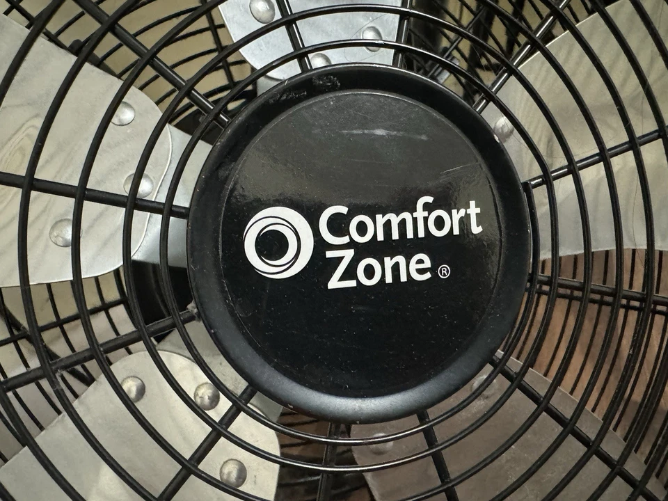 Comfort Zone 22" High Velocity Industrial Floor Fan 3 Speed Metal Blade Black - Image 2 of 2