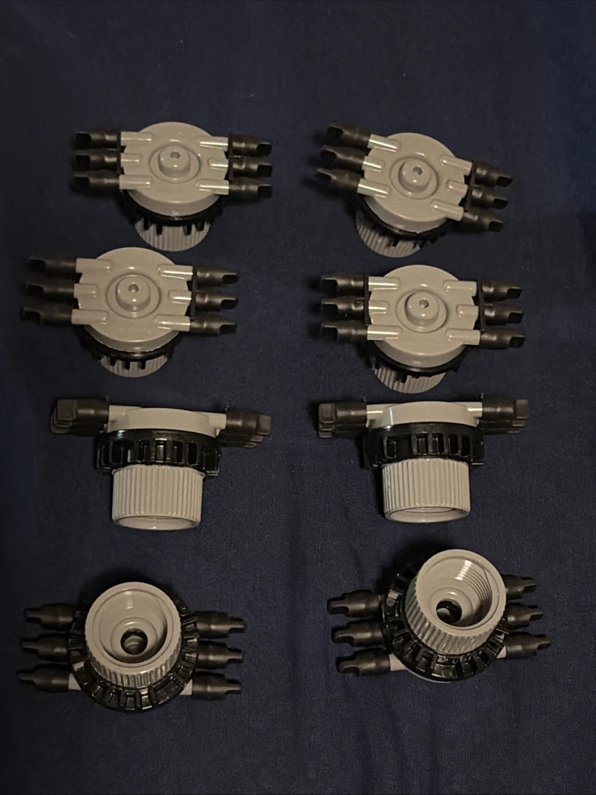 Lot of 8 Rain Bird EMT-6X Drip Irrigation 6 Outlet Emitter Manifolds NEW