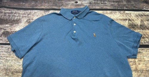 Polo Ralph Lauren camicia uomo grande vestibilità classica blu cotone moderno - Foto 4 di 13
