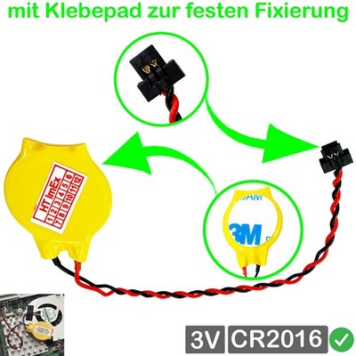 CR2016 CMOS Batterie Stecker für Lenovo IdeaPad Yoga Slim 7-15IMH05 82AB003RAU