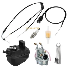 Carburetor & Air Filter Box Throttle Choke Cable For Yamaha PW50 PW 50 2008-2024