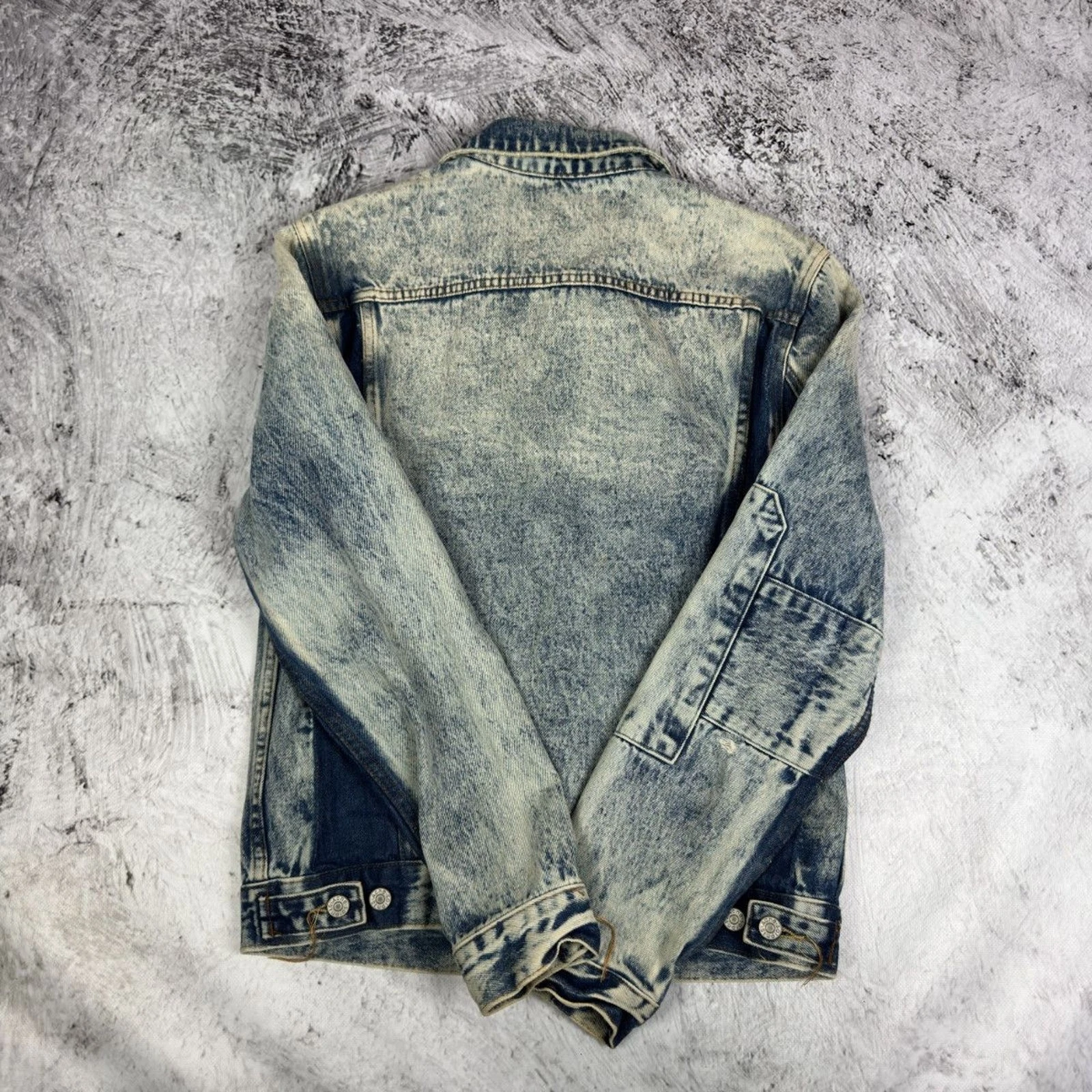 Acne Studios Y2K Pass LT Blue Patchwork Denim jeans Jacket image 6