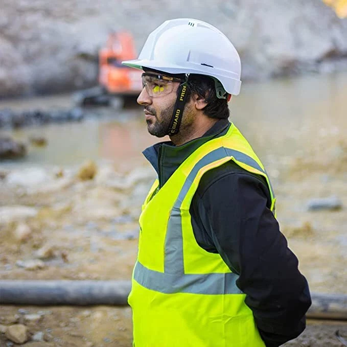 Hi Viz Vest High Vis Safety | YELLOW ORANGE | EN471 Waistcoat Visibility Jacket - Image 3 of 4