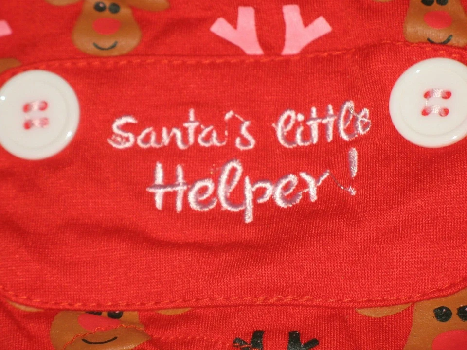 Pet Central Boutique Pajamas Dog  Size XS "Santa's Little Helper" New - Image 2 of 4