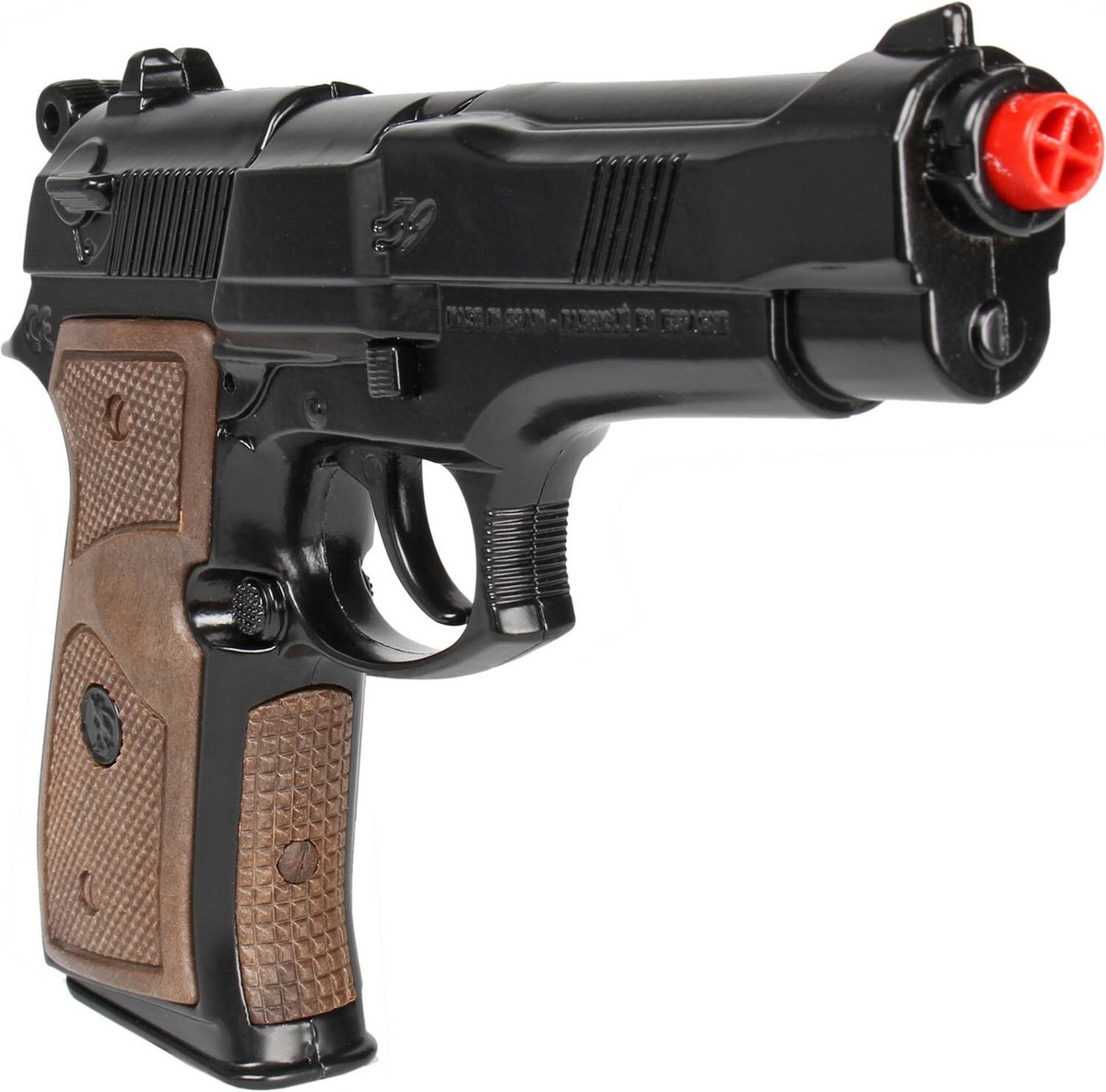 Gonher US army M9 style Police 8 shot diecast Cap Gun- Black