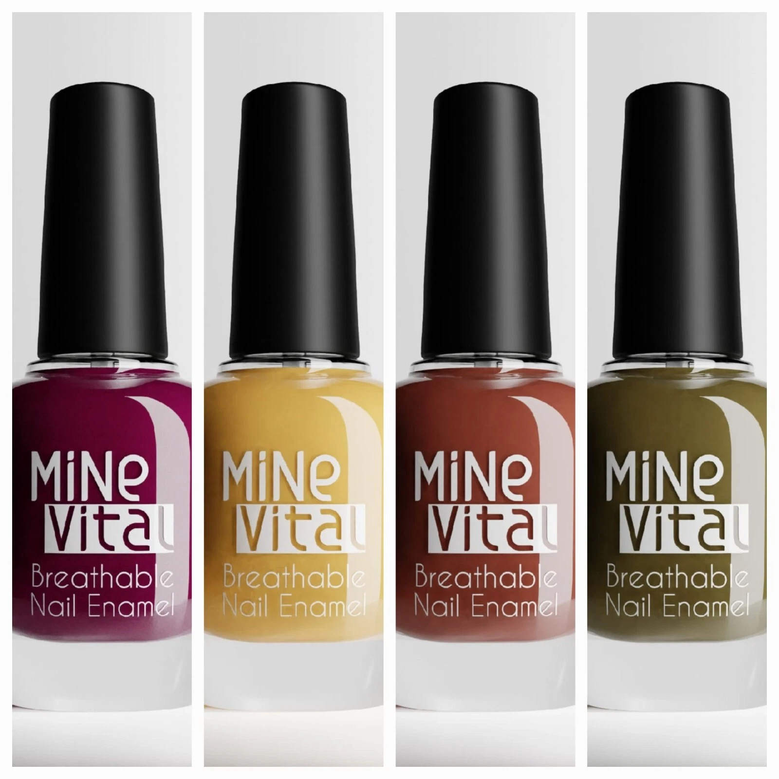 Halal/Vegan Nail Polish Set. Four Colours. One Deal !