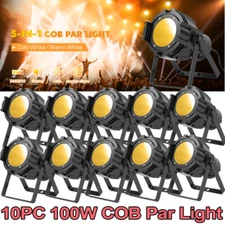 100W LED COB Par Stage Light DMX Birthday Lighting Warm White Cool DJ Wash Light