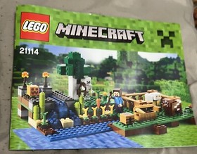LEGO Minecraft: The Farm (21114) Box Instructions 99% Complete Pic Of Miss Parts
