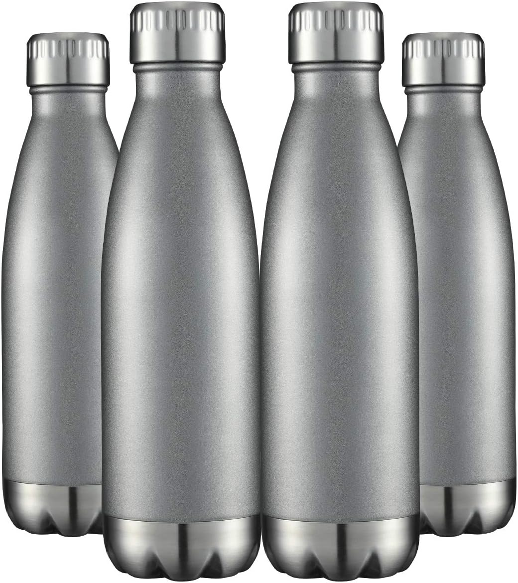 17Oz Stainless Steel Water Bottles Bulk, Vacuum Insulated Water Bottles Double W