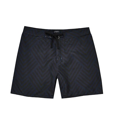 Saturdays Nyc x Mr Porter Men's Colin Woodblock Boardshort Retail: $115 (NWT)