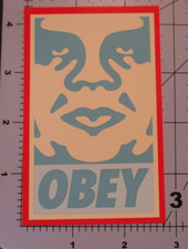 SHEPARD FAIREY Obey Giant Sticker 2.75X4.25
