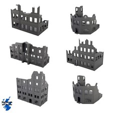 Stalingrad Ruins ww2 Scatter Terrain Tabletop Gaming 3DPrint 32/28/20/15/10mm