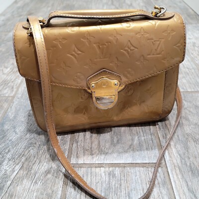 Louis Vuitton Gold Vernis Miranda Bag Luxury