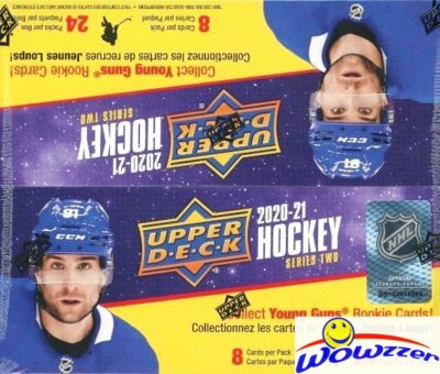 2020/21 Upper Deck Series 2 Hockey Sealed 24 Pack Retail Box-6 YOUNG GUNS ROOKIE