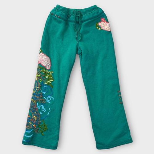 Rare Da-Nang Surplus Embroidered Sweatpants Boys Girls Small Vintage Pants - Picture 2 of 18