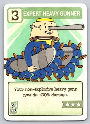 2019 Dynamite Fallout Series 2 - #PC-32 Expert Heavy Gunner Perk Card