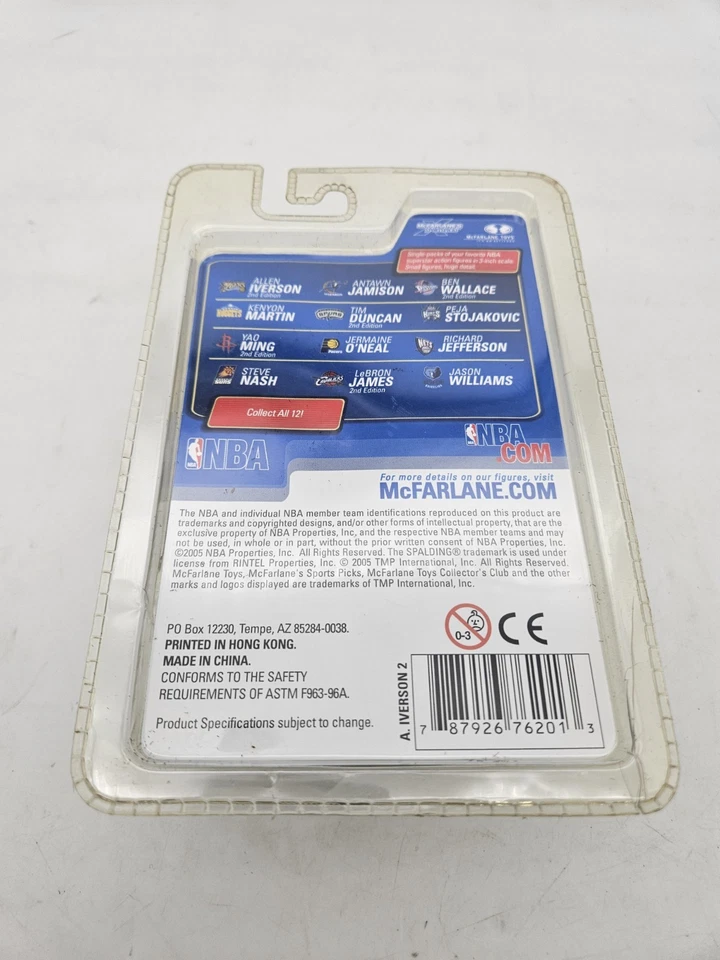 ALLEN IVERSON 2nd Edition Figure NBA 76ERS 3” 2005 McFarlane Sports Picks .. - Image 2 of 3