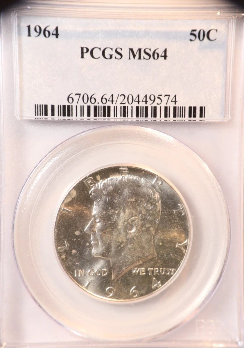 25+ MS 64 Graded 1964 Kennedy US Half Dollars (1964-Now) for sale