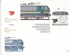 SA28k Belgium 1985 National Transportation System, Locomotive, Train, FDC