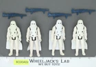 Lot of 4 Imperial Hoth Stormtroopers Complete Star Wars ESB 1980 Kenner NO REPRO