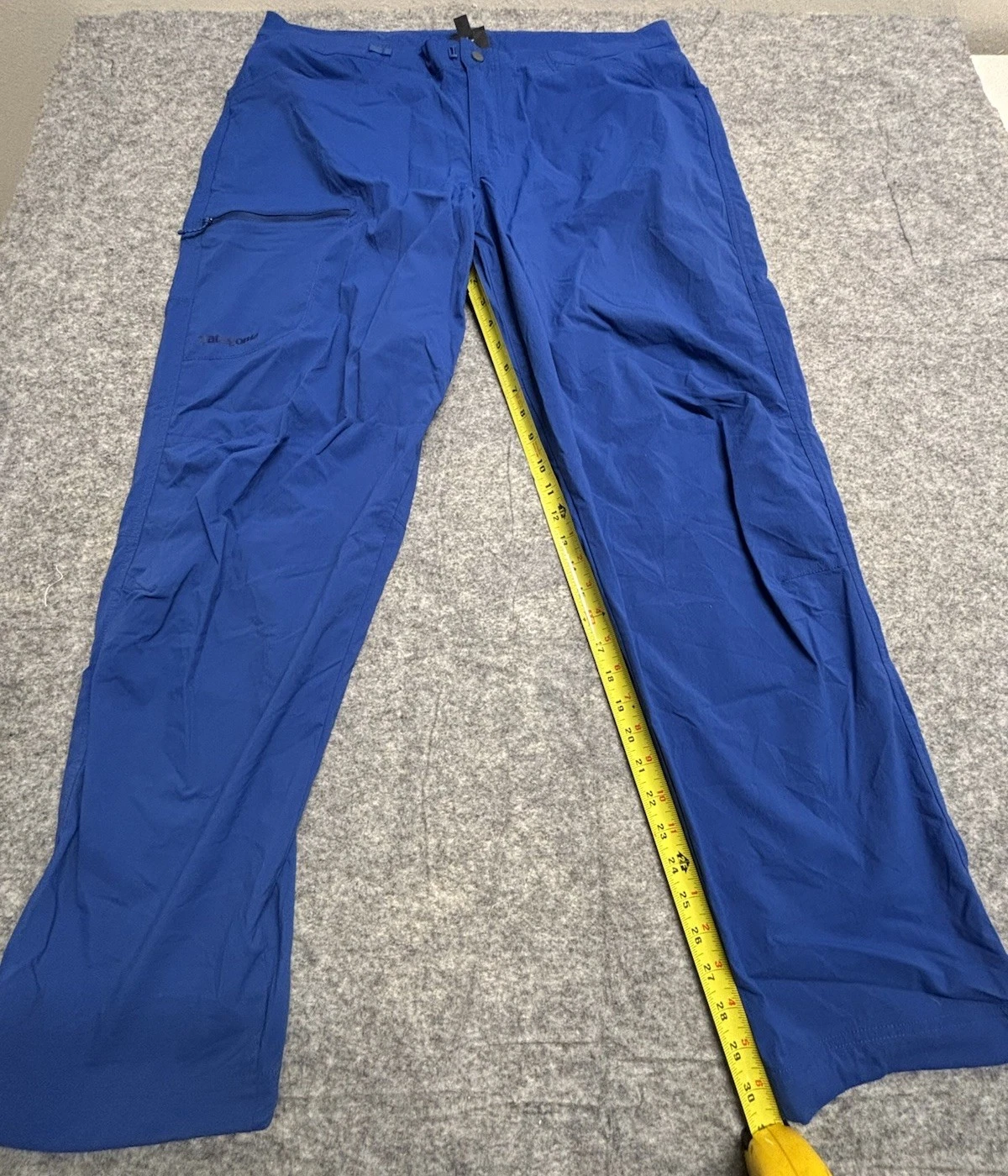 Patagonia RPS Rock Blue Cargo Pants Men's 40 X 30 Nylon Light Weight