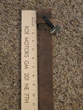 3D Heavy Duty Thick Brown Genuine Leather Work Belt A5102 USA Mens Large 42"