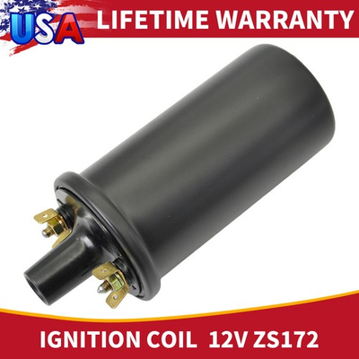 #ad New Universal Ignition Coil With Internal Resistor 3 Ohm 12V 35k Voltage Output $24.82