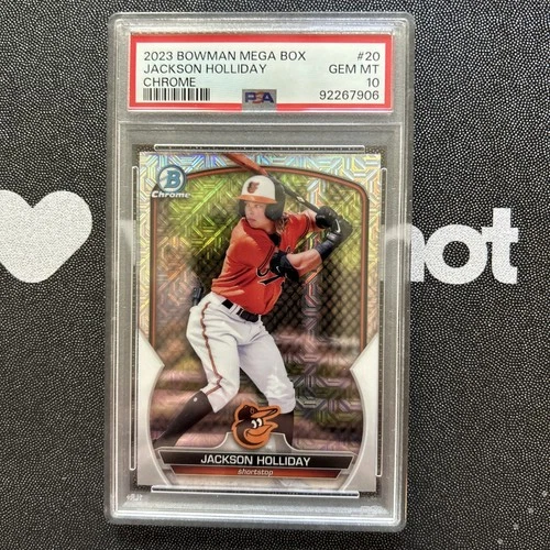 2023 BOWMAN MEGA BOX CHROME #20 JACKSON HOLLIDAY RC PSA 10