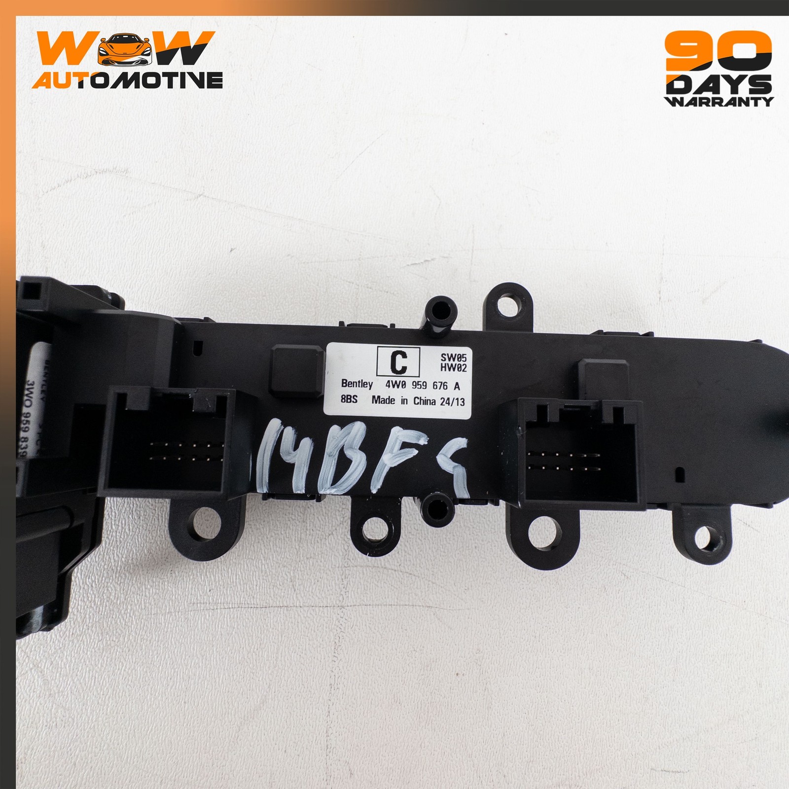 14-19 BENTLEY FLYING SPUR CENTER CONSOLE SWITCH PANEL ASSEMBLY 4W0959676A OEM