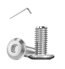 1/4-20X1/2 Flat Head Hex Socket Cap Screws Bolts,304 Stainless Steel Fully Threa