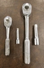 Vtg INDESTRO 6272 Tools 3/8" & 1/4" Drive Ratchet / Socket Wrench USA