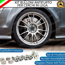 KIT 4 BULLONI ANTIFURTO CERCHI IN LEGA LANCIA THESIS CON 2 CHIAVI SICUREZZA
