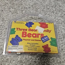 New! Learning Resources Three Bear Family Counting Bears 40 Count